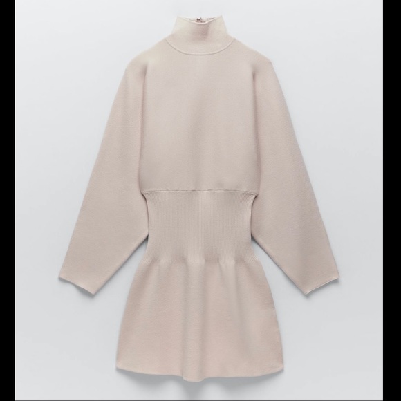 Zara Knit Mini Dress Size S - Picture 2 of 9